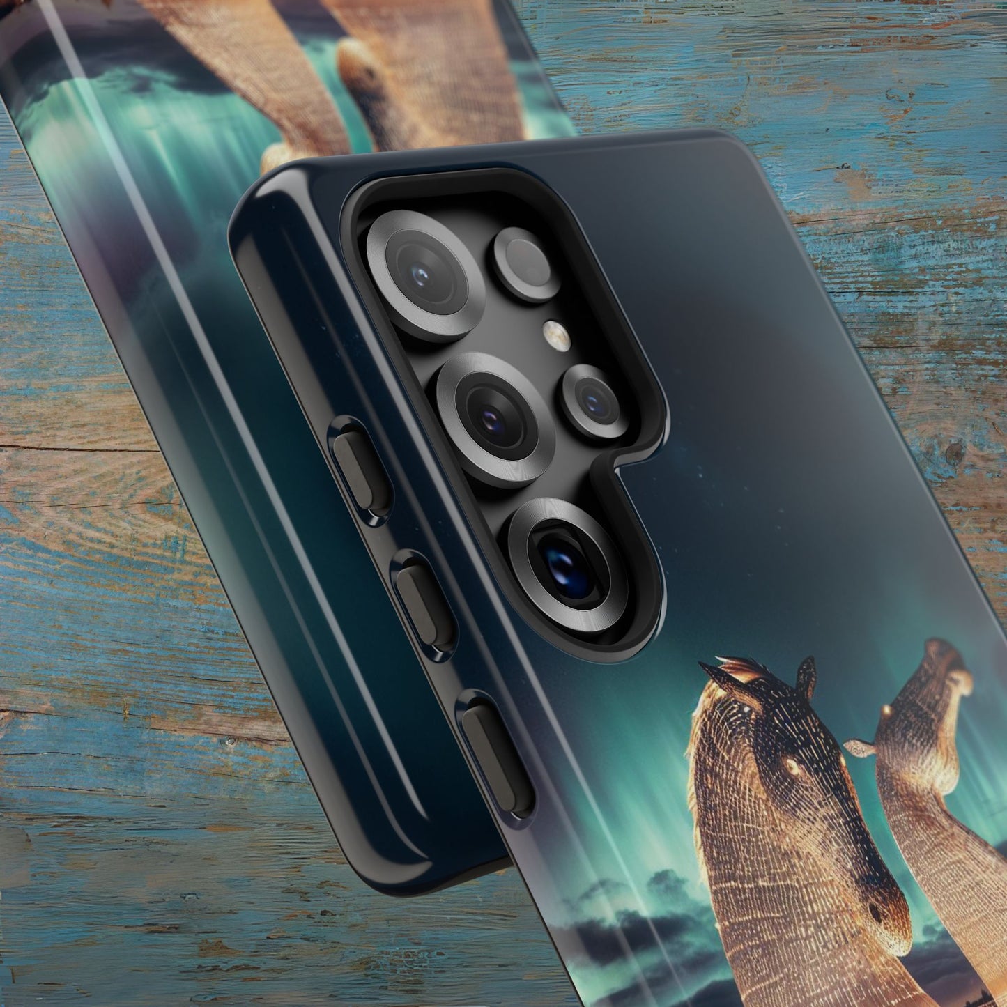 Kelpies Northern Lights Art Variant Phone Case, Scotland, Samsung