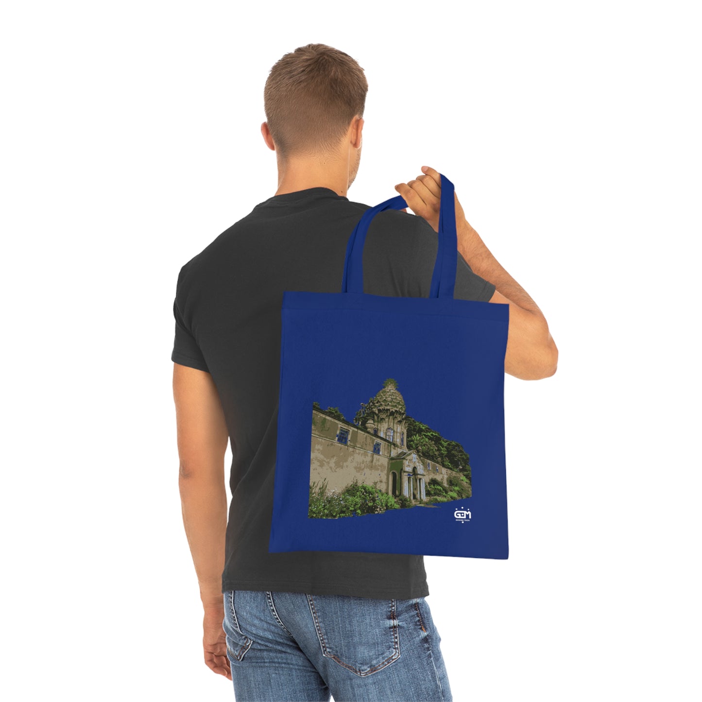 Dunmore Pineapple Art Cotton Tote Bag, Scotland