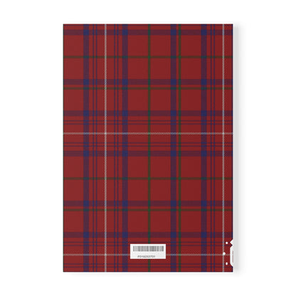 Scottish Tartan Softcover A5 Notebook - Rose