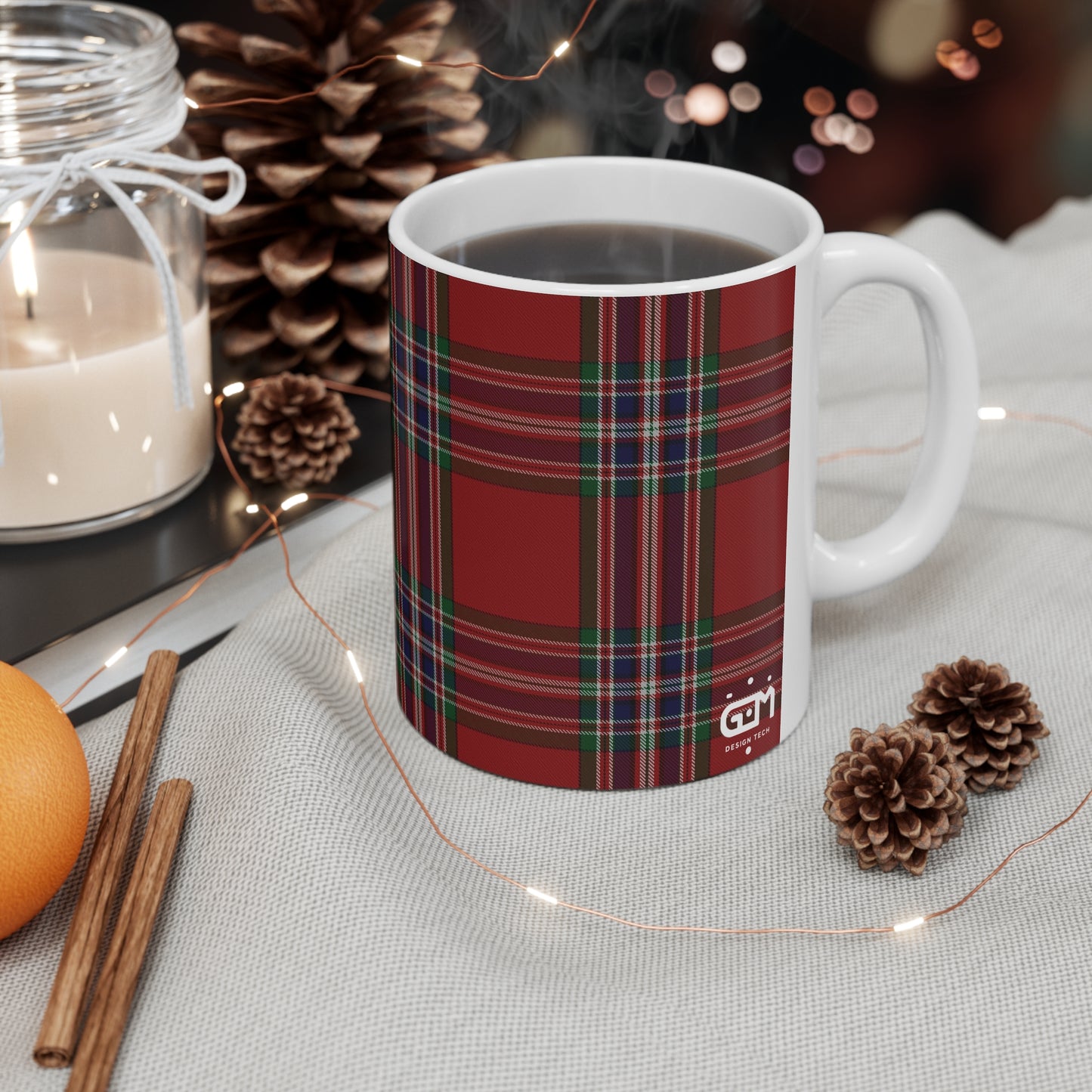 MacFarlane Red Tartan Mug, Scotland