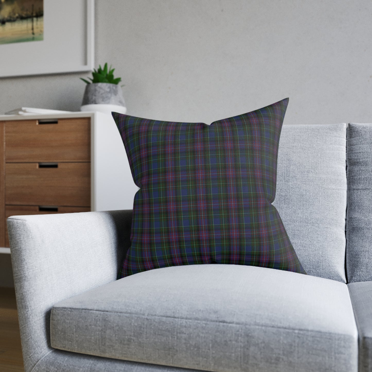 Reversible Square Cushion : Rankin Tartan, Various Sizes