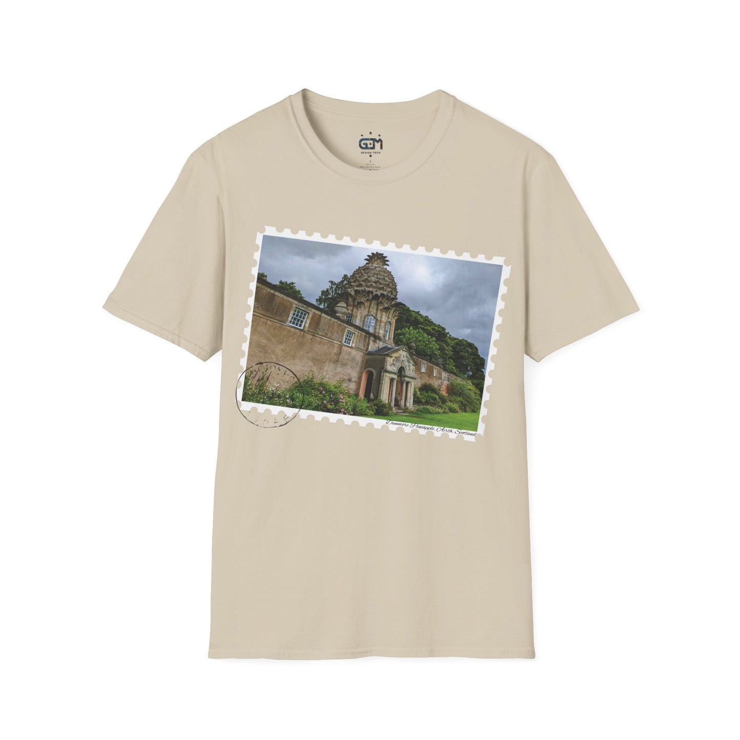 Postcard Dunmore Pineapple Photo Softstyle T-Shirt, Unisex Tee, Scotland Shirt, Various Colours