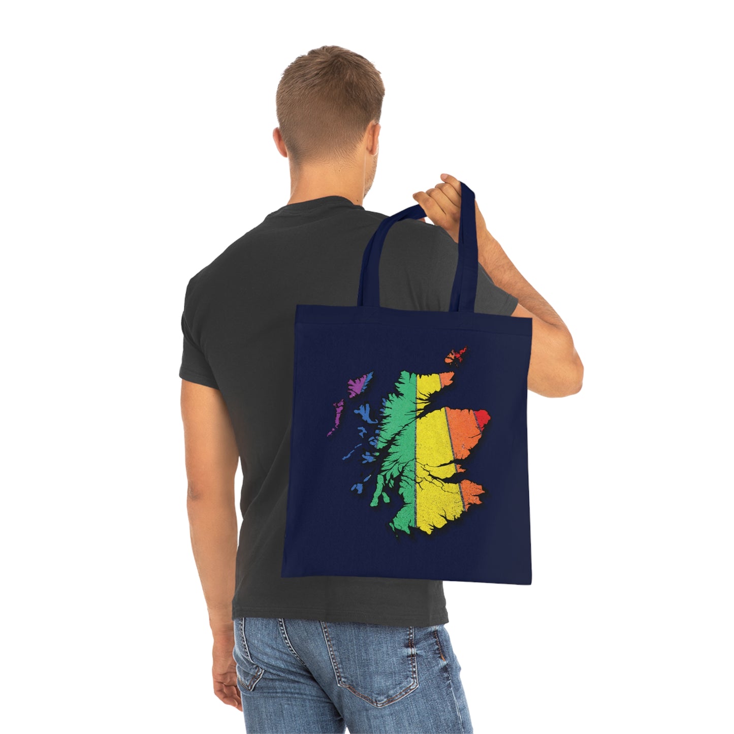 Scotland Pride Road Map Cotton Tote Bag