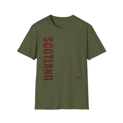 Tartan Scotland Lettrage Softstyle T-shirt unisexe, MacGregor Tartan Tee 