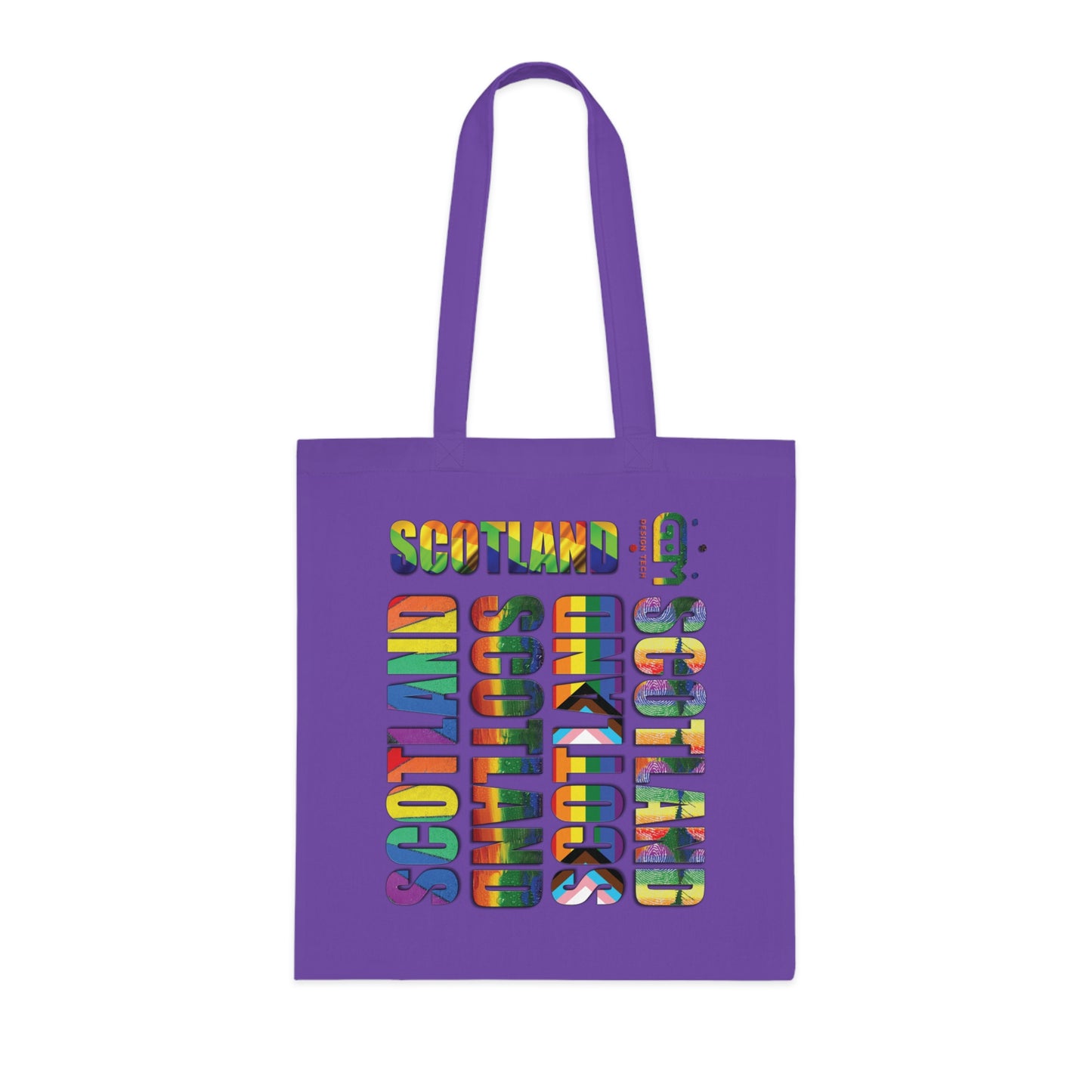 Scotland Pride Lettering Cotton Tote Bag