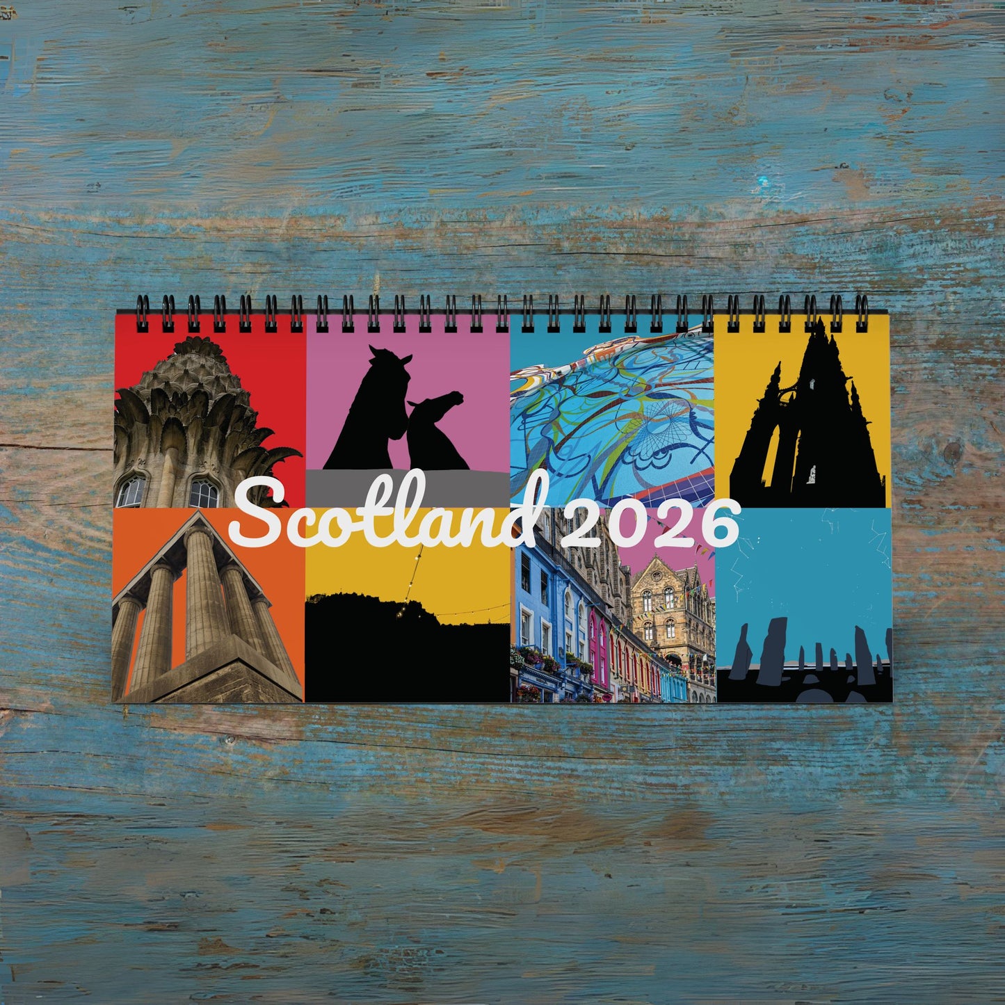 2026 Scotland Artistic Desk Calendar