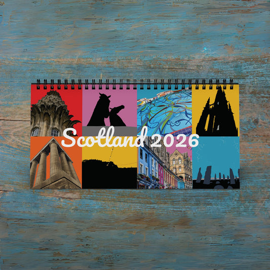 2026 Scotland Artistic Desk Calendar