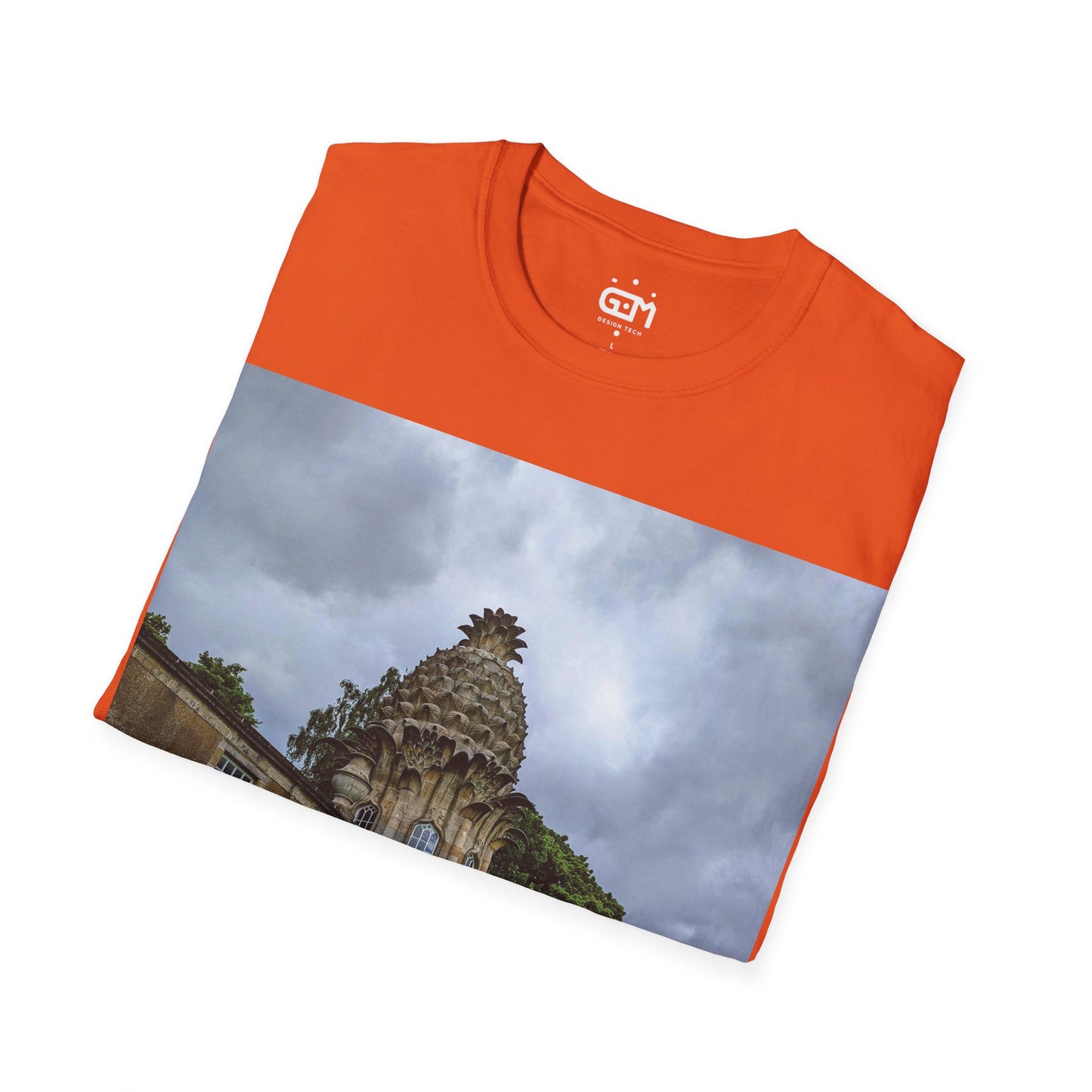 Dunmore Pineapple Photo Softstyle T-Shirt, Unisex Tee, Scotland Shirt, Scottish Landmark, Nature, Scenery, Various Colours