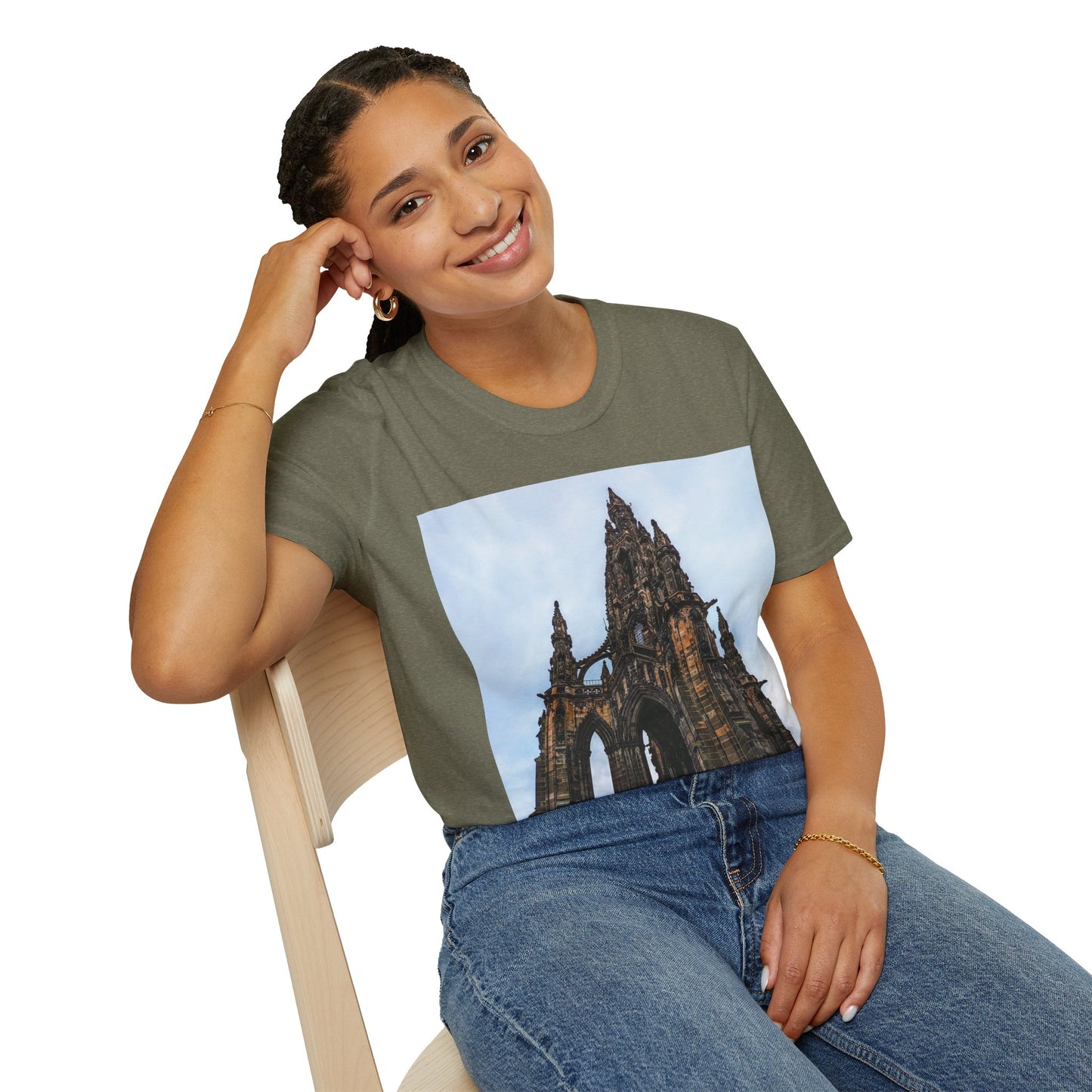 Scott Monument Photo Softstyle T-Shirt, Unisex Tee, Various Colours