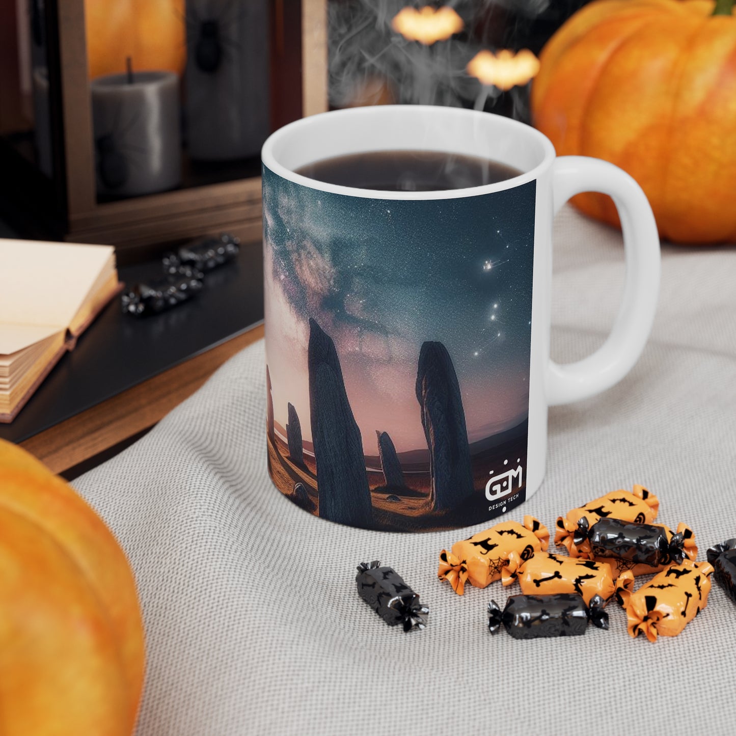 Callanish Standing Stones Mug - Isle of Lewis, Coffee Cup, Tea Cup, Scotland, White