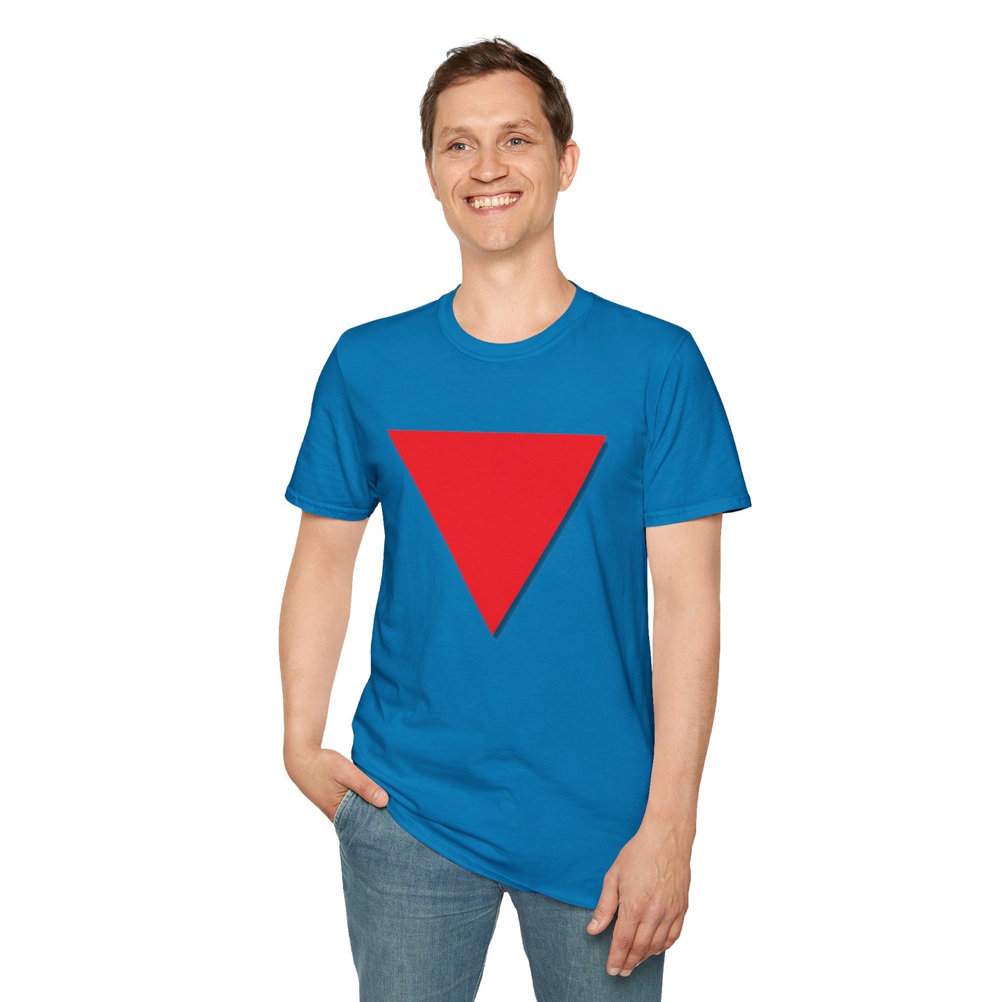 Red Triangle Softstyle Unisex T-Shirt, Various Colours