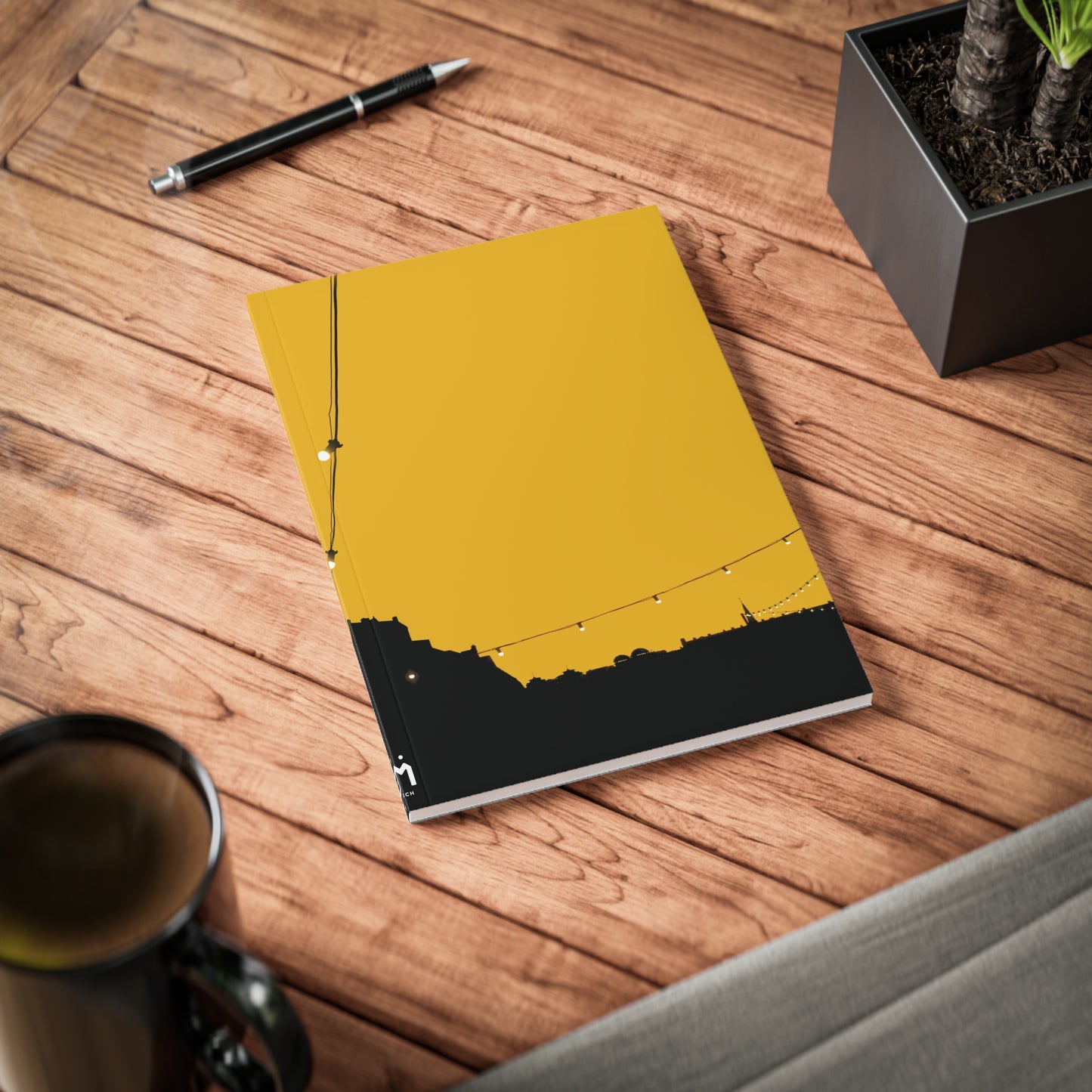 Scotland Art A5 Softcover Notebook - Silhouettes