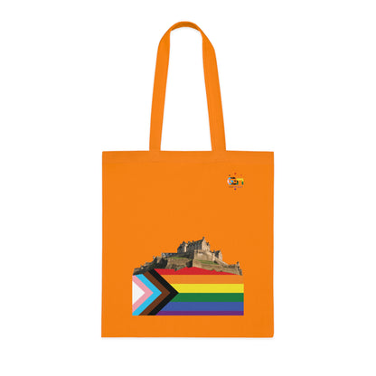 Pride Progress Rock Edinburgh Castle Cotton Tote Bag