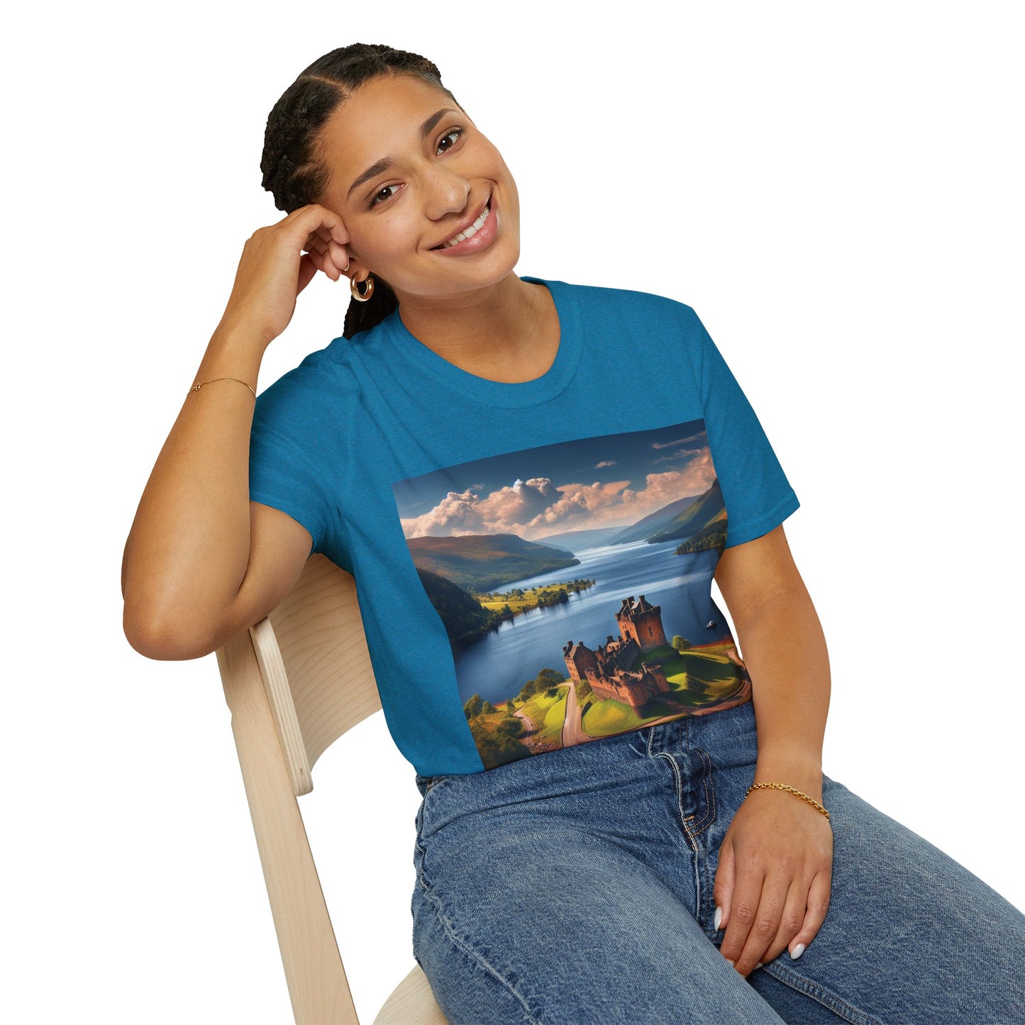 Urquhart Castle - Loch Ness Softstyle T-Shirt, Unisex Tee, Scottish Landmarks, Various Colours