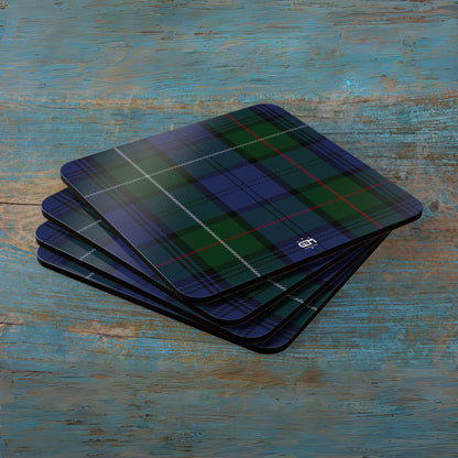 Scottish Tartan Cork Coaster Set (M/Mc/Mac)