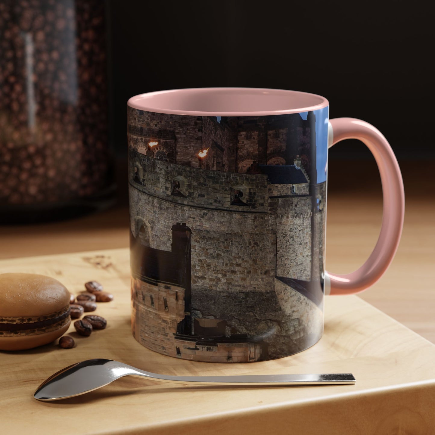 Tasses décoratives Écosse en gros plan - Scènes variées (rose)
