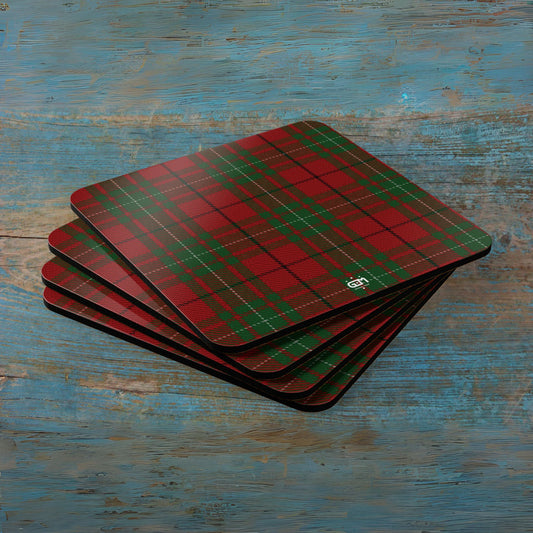 Scottish Tartan Cork Coaster Set (M/Mc/Mac)