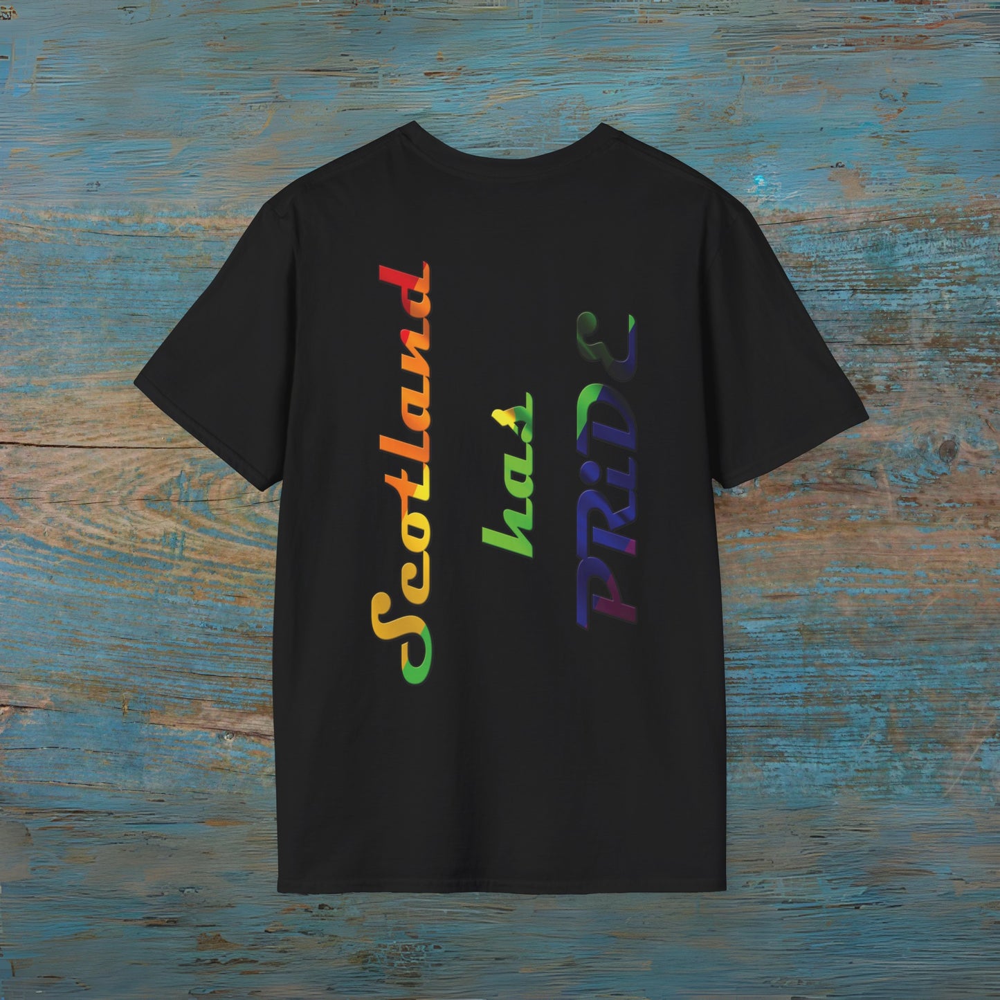 Scotland has PRiDE Flag Clan Regions Map Unisex T-Shirt, Various Colours