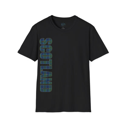 Scotland Lettering Keith Tartan Softstyle T-Shirt, Unisex Tee, Various Colours