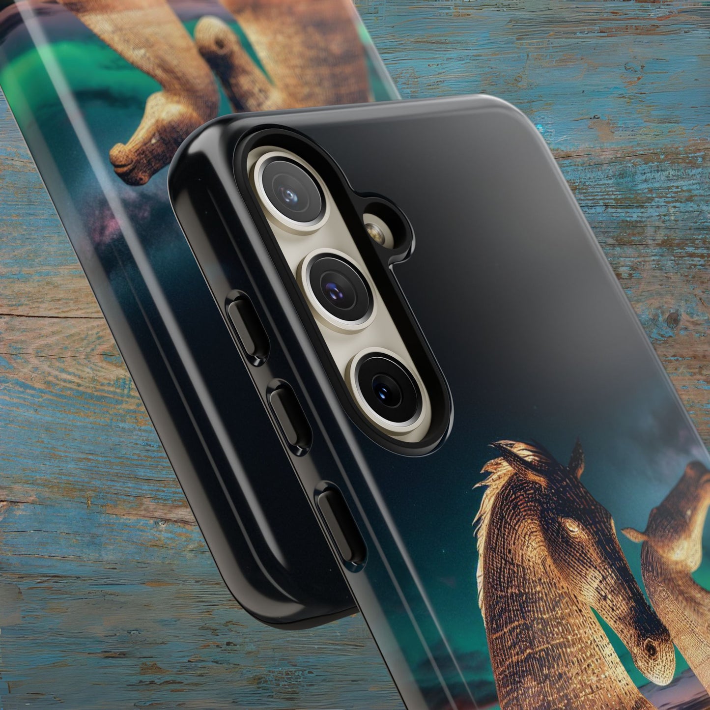 Kelpies Northern Lights Art Phone Case, Scotland, Samsung