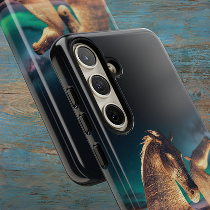 Kelpies Northern Lights Art Phone Case, Scotland, Samsung