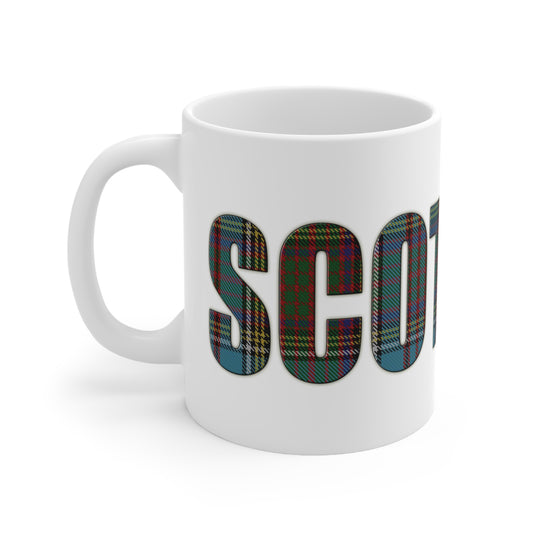 Scotland Tartan Mug - Anderson, Coffee Cup, Tea Cup, Scotland, White