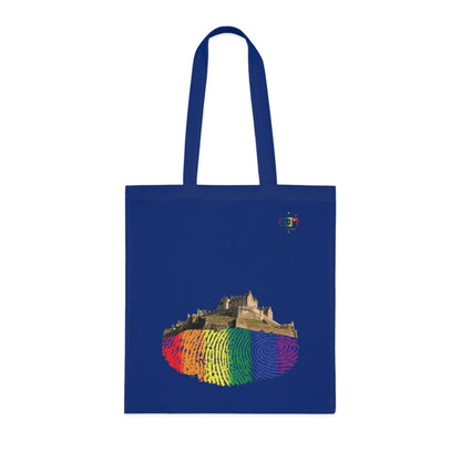 Pride Fingerprint Rock Edinburgh Castle Cotton Tote Bag