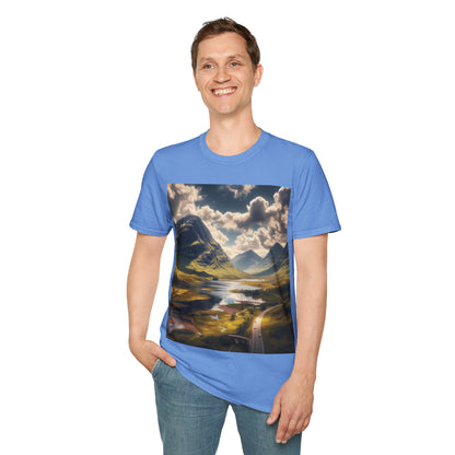 Glen Coe - Highlands Softstyle T-Shirt, Unisex Tee, Scottish Landmarks, Various Colours