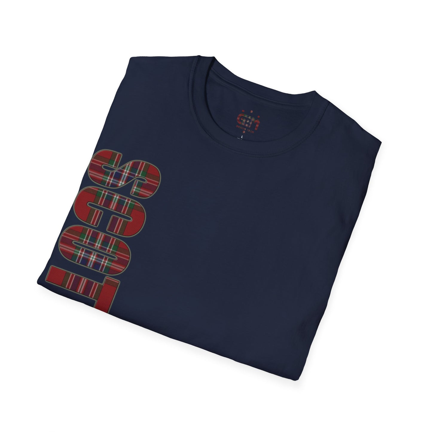 Scotland Lettering MacFarlane Tartan Softstyle T-Shirt, Unisex Tee, Various Colours