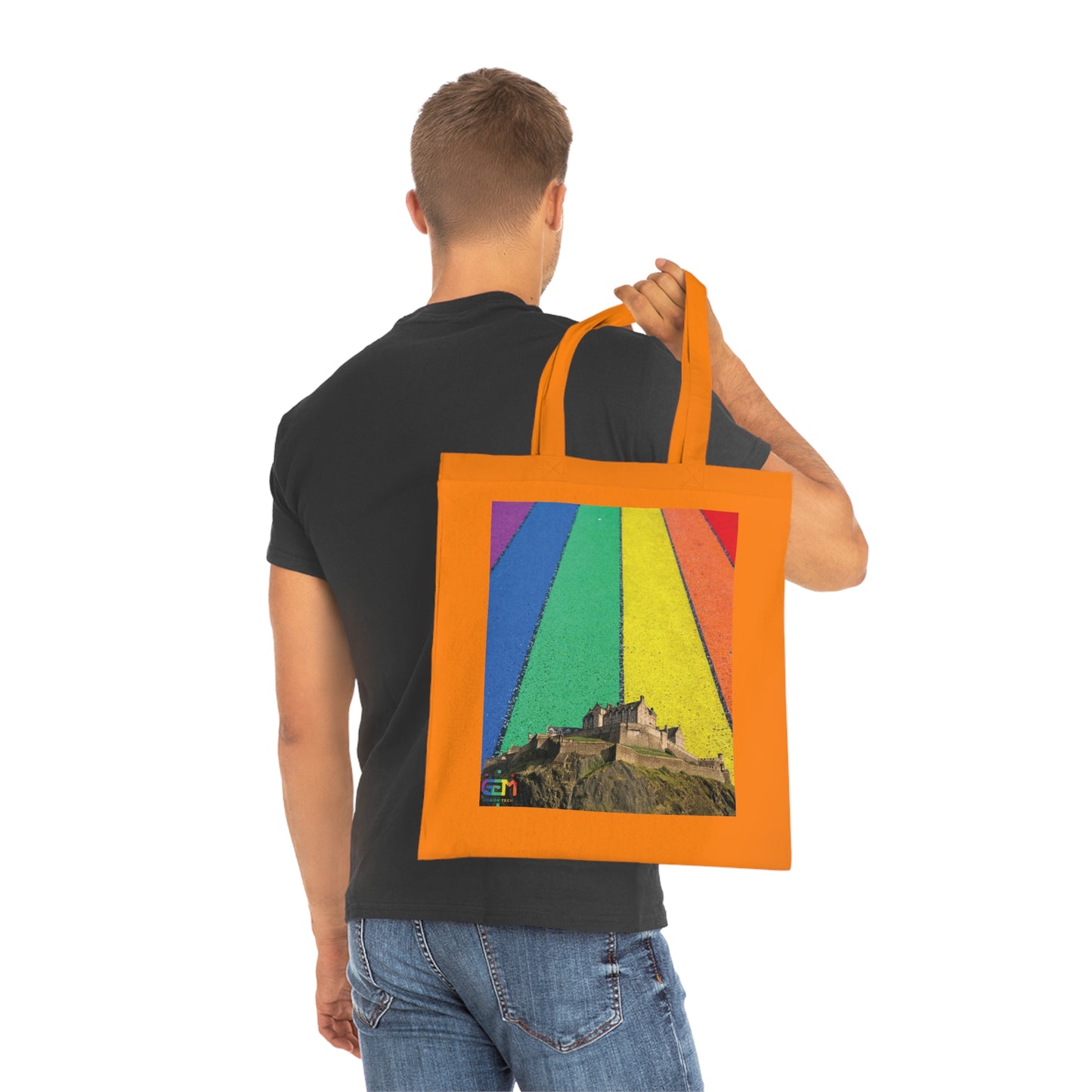 Edinburgh Castle Pride Road Sky Cotton Tote Bag