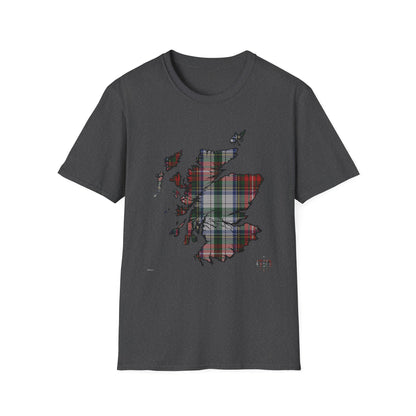 Tartan Ecosse Carte Softstyle T-Shirt Unisexe - Stewart Tartan Tee 