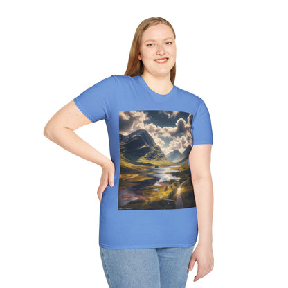 Glen Coe - Highlands Softstyle T-Shirt, Unisex Tee, Scottish Landmarks, Various Colours