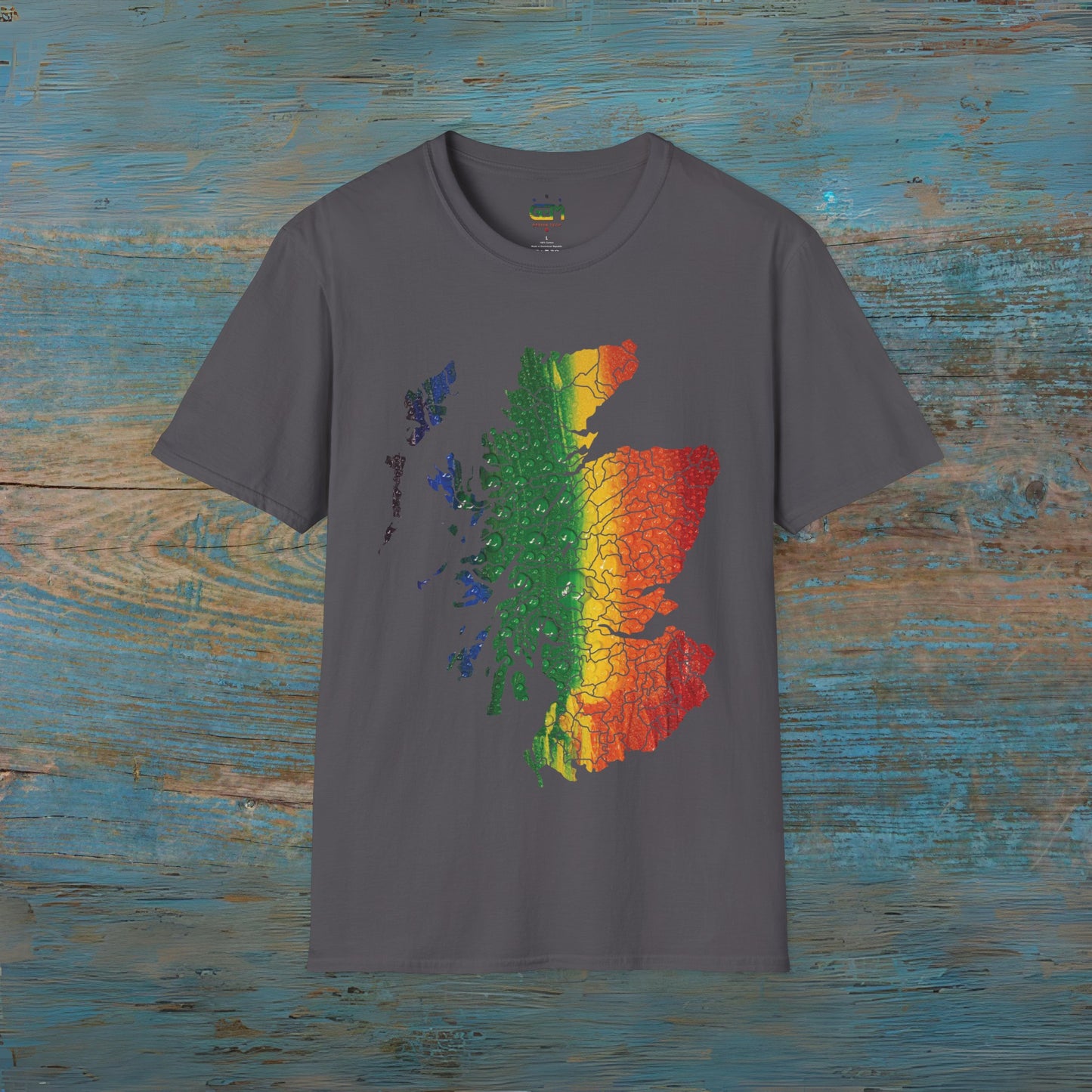 Scotland has PRiDE Rain Clan Regions Map Unisex T-Shirt, Various Colours