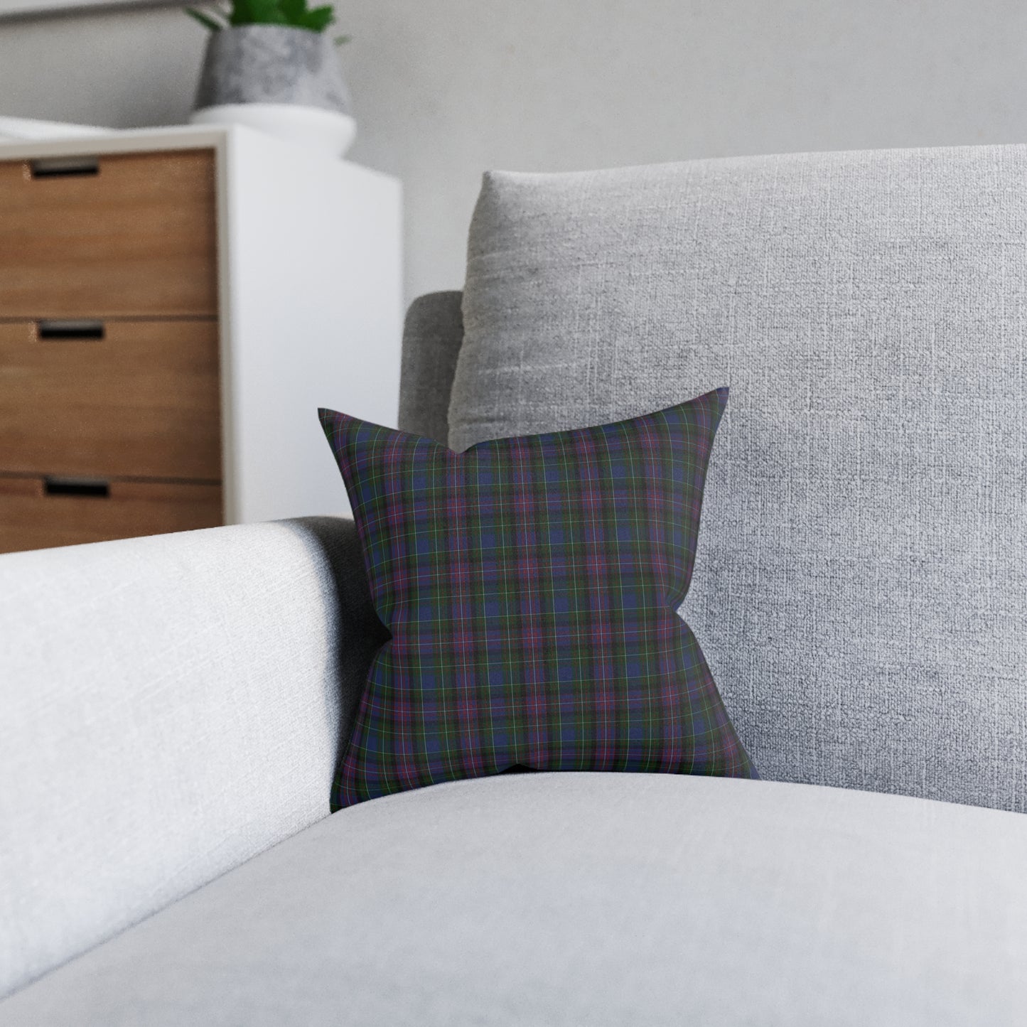 Reversible Square Cushion : Rankin Tartan, Various Sizes