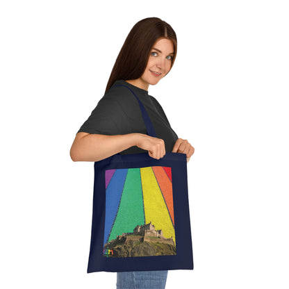 Edinburgh Castle Pride Road Sky Cotton Tote Bag