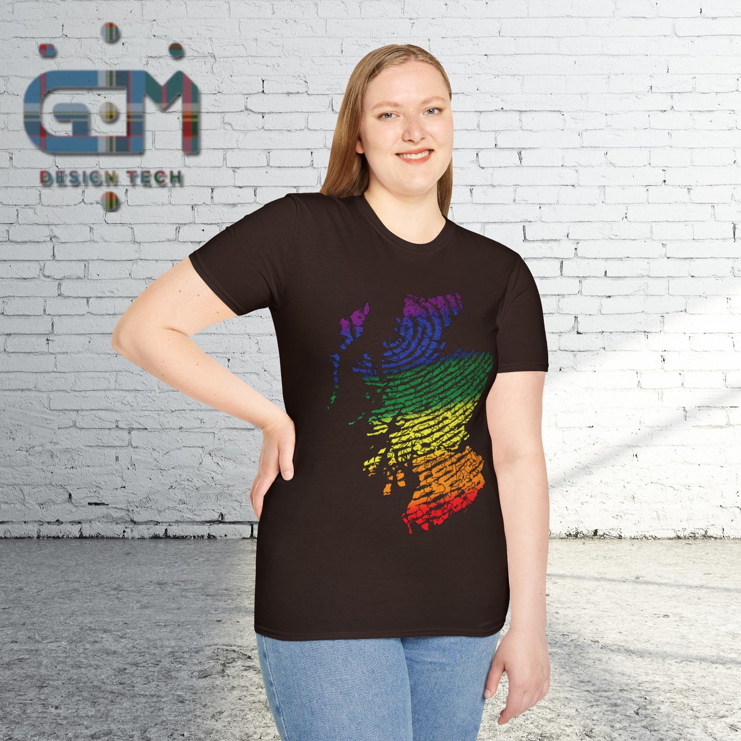 Scotland has PRiDE Fingerprint Clan Regions Map Unisex T-Shirt, Various Colours