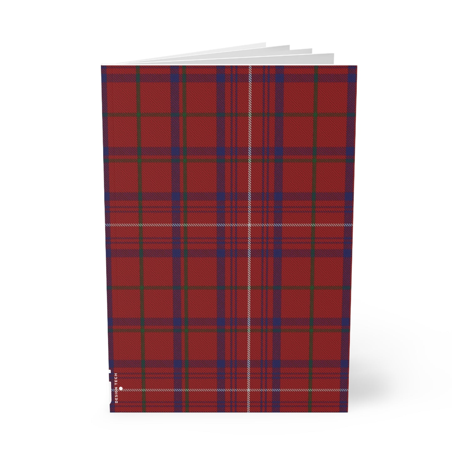 Scottish Tartan Softcover A5 Notebook - Rose