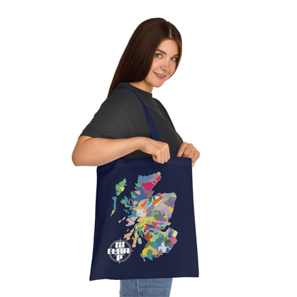 Scotland Clan Map Cotton Tote Bag