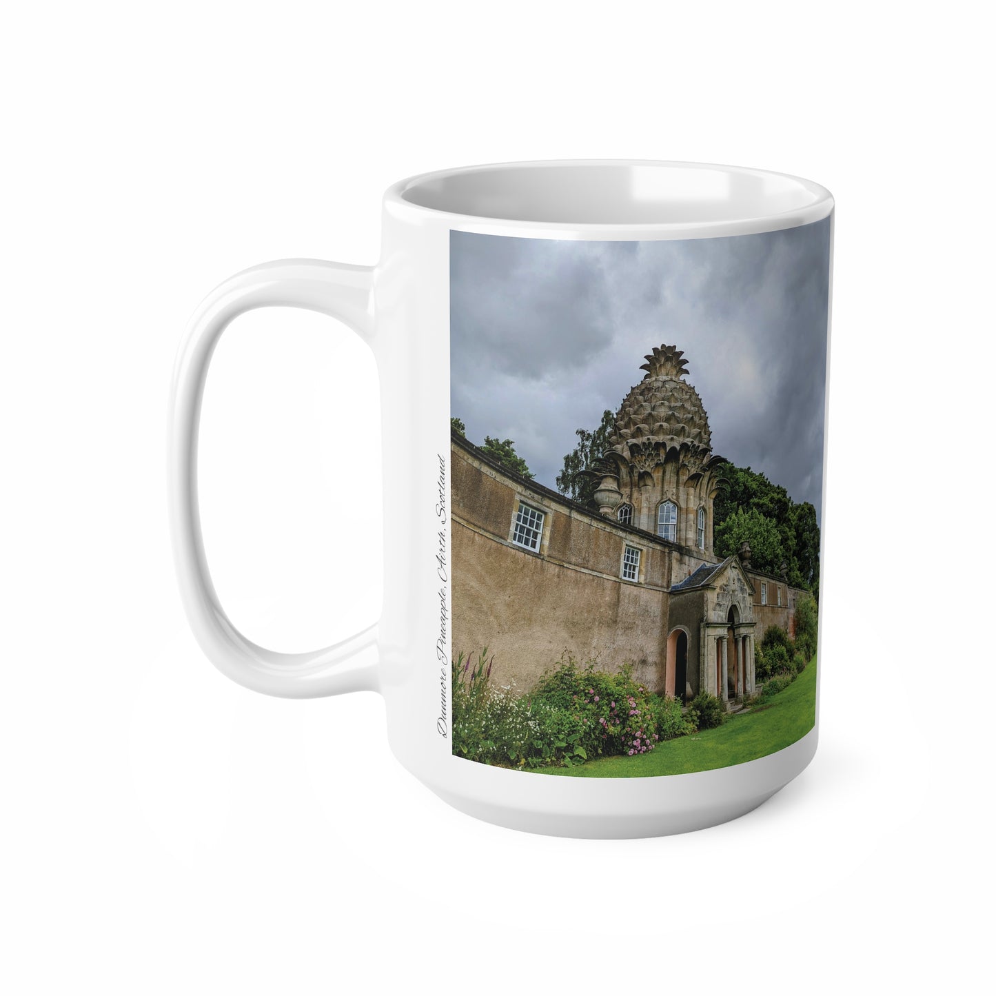 Dunmore Pineapple Photo Mug, Coffee Cup, Tea Cup, Scotland, White