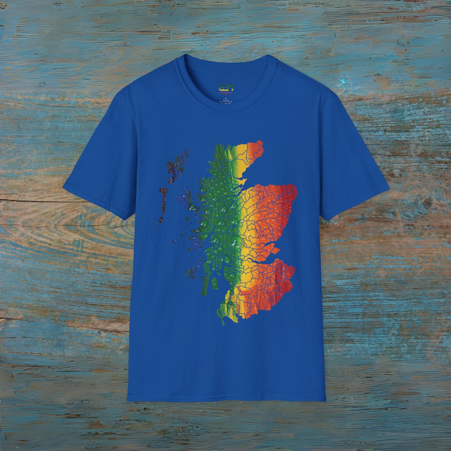 Scotland has PRiDE Rain Clan Regions Map Unisex T-Shirt, Various Colours