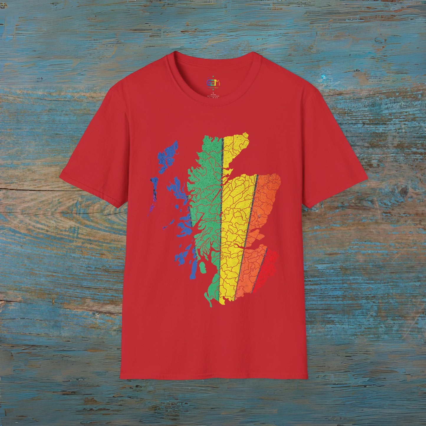 Scotland has PRiDE Road Clan Regions Map Unisex T-Shirt, Various Colours