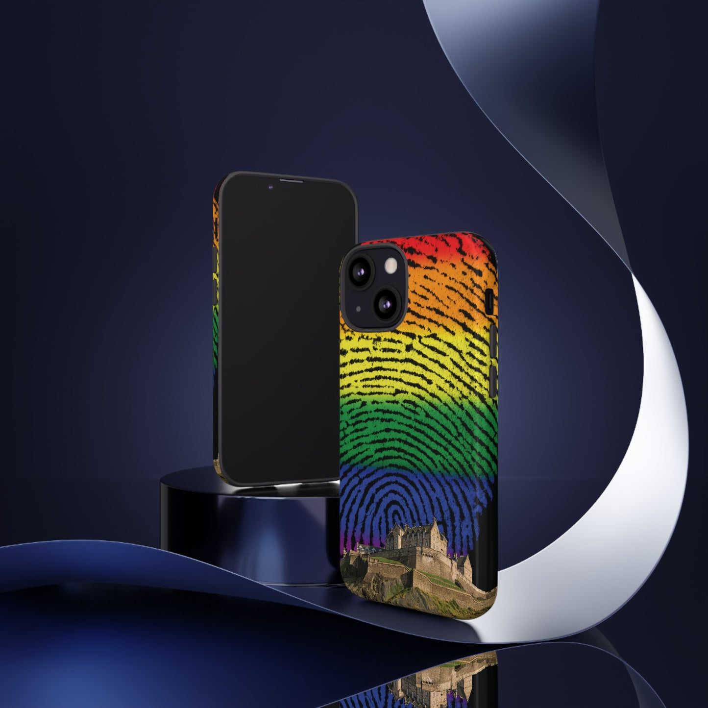 Edinburgh Castle Pride Phone Case - Fingerprint, Various