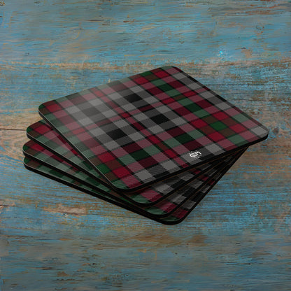 Scottish Tartan Cork Coaster Set (A-F)