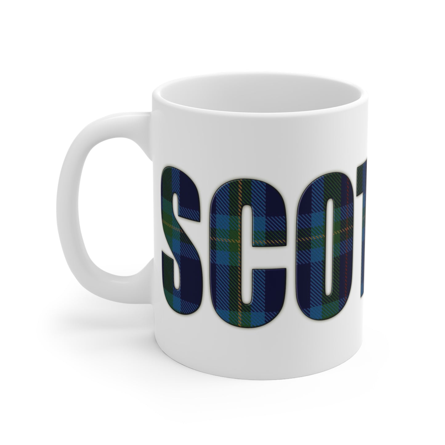 Scotland Lettering Tartan Mug 11oz, Miller Tartan