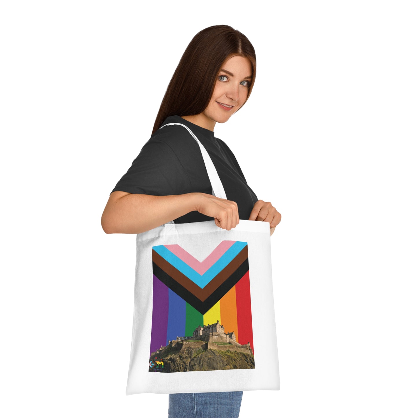 Edinburgh Castle Pride Progress Sky Cotton Tote Bag