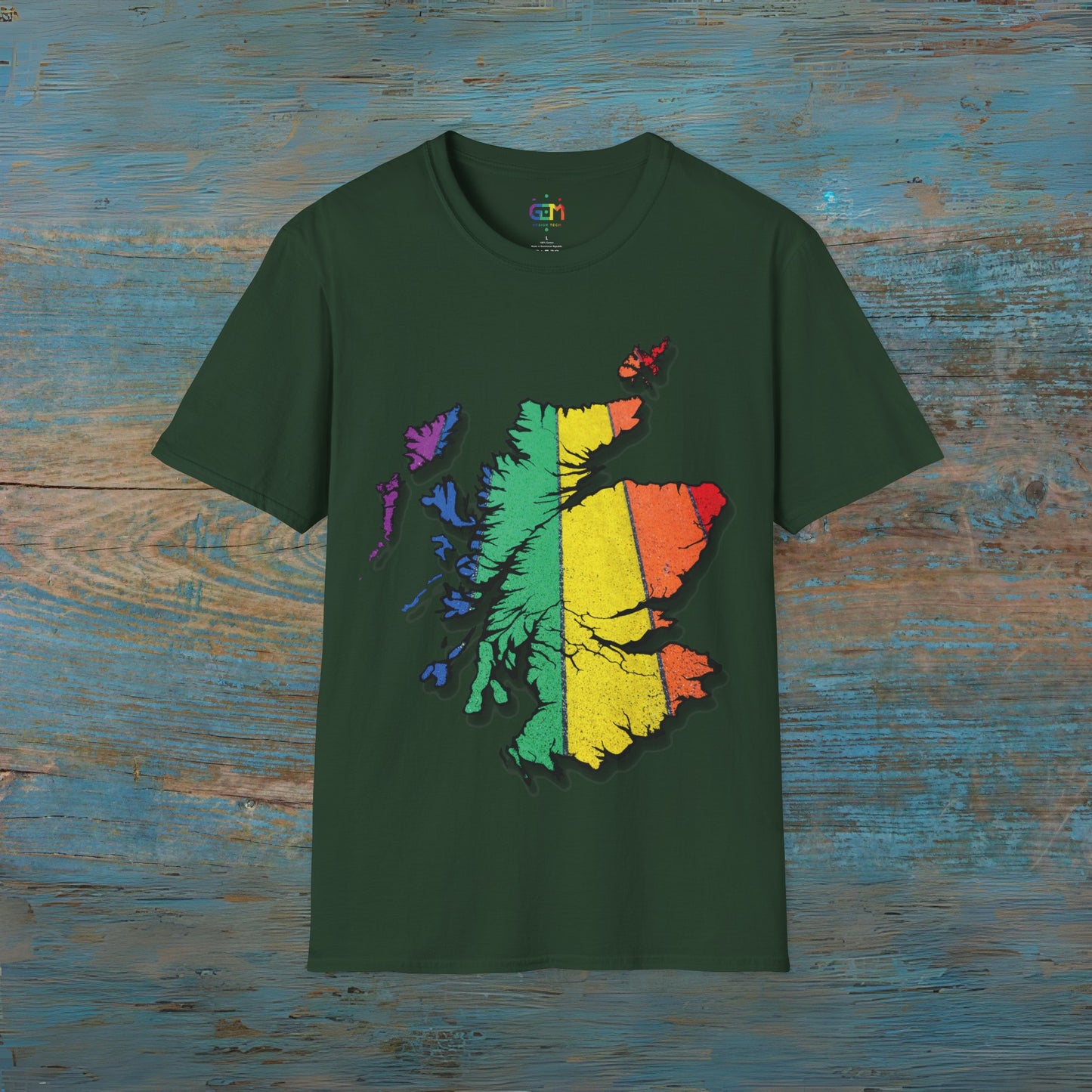 Scotland Is Proud Road Map Unisex T-Shirt, Various Colours