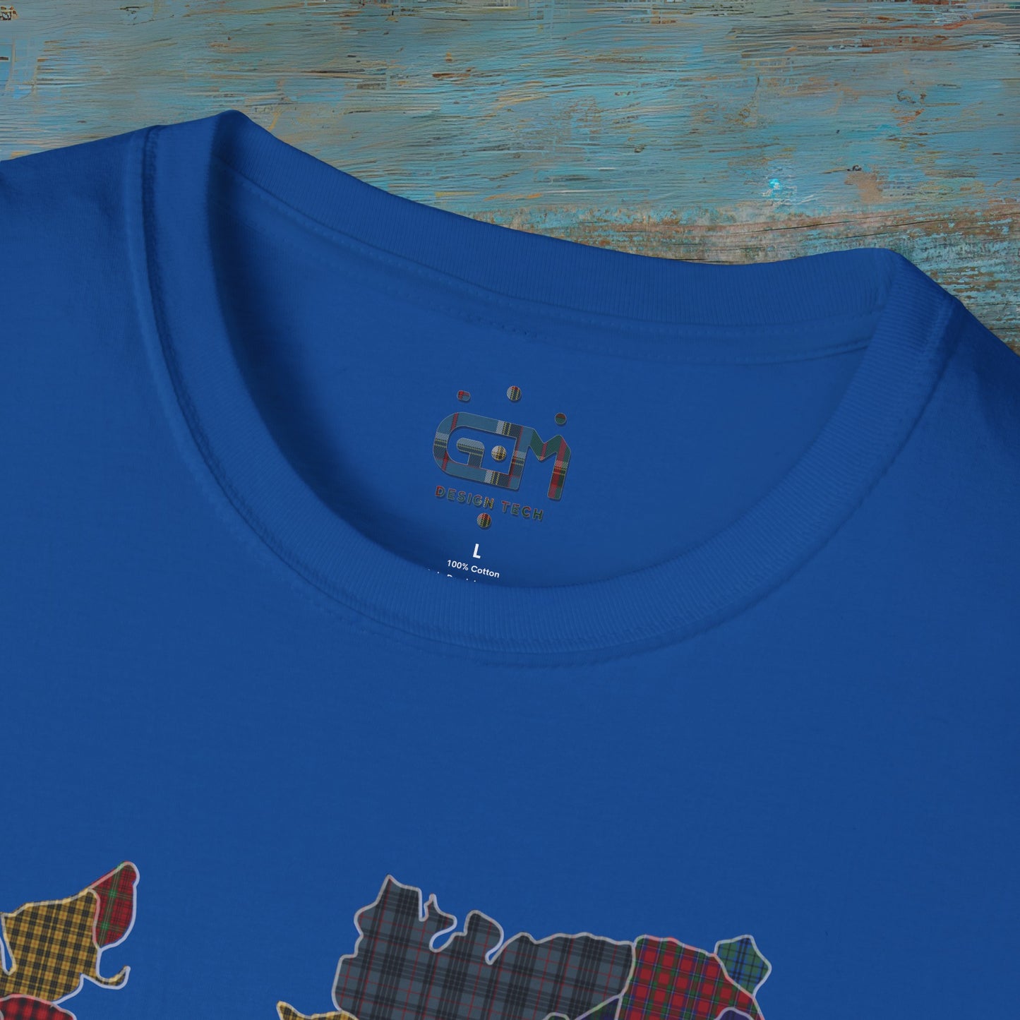 Scotland Tartan Clan Map Softstyle T-Shirt, Unisex Tee, Scotland Shirt, Various Colours