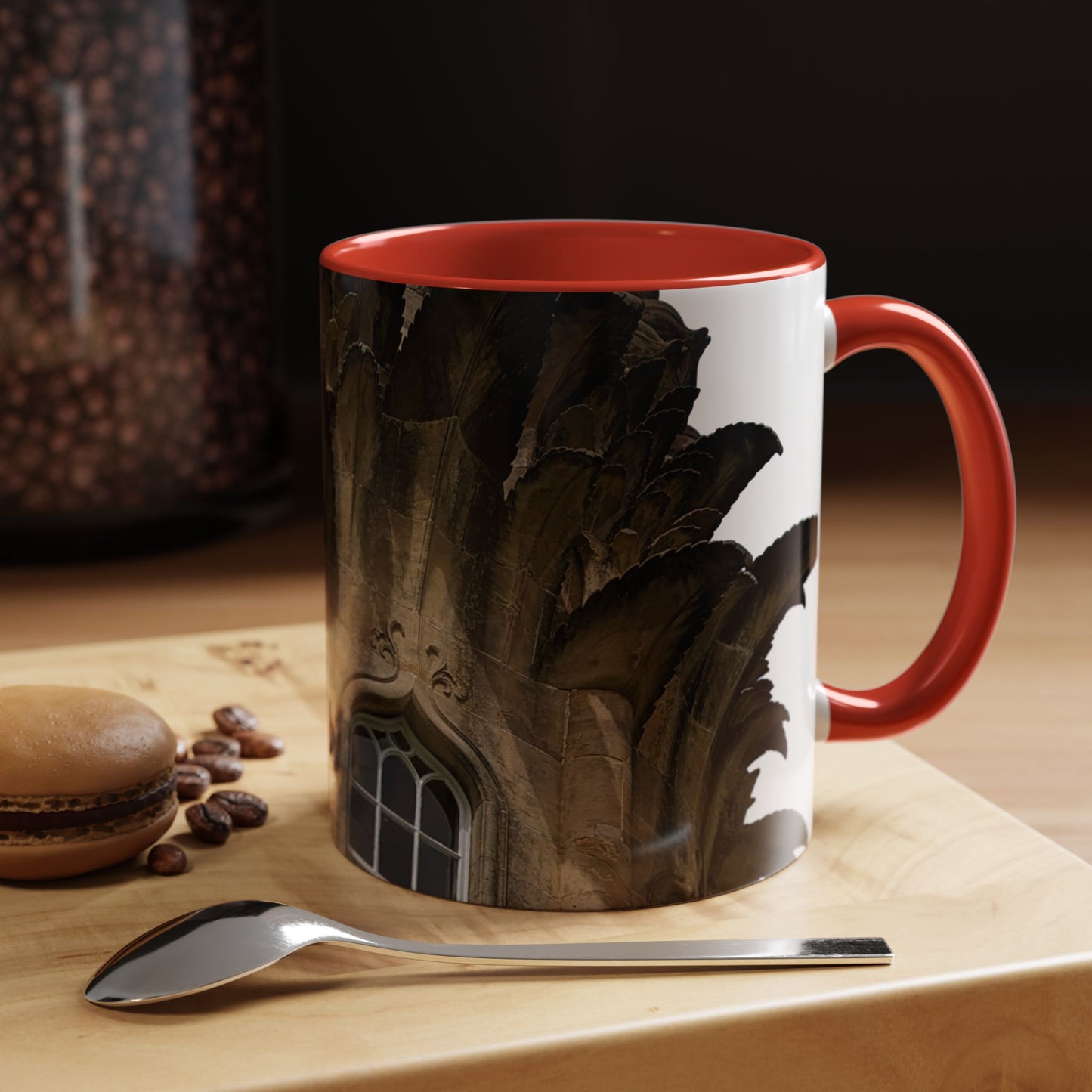 Tasses décoratives Écosse en gros plan - Scènes variées (rouge)