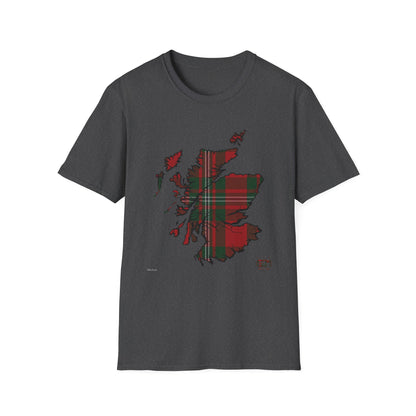 Tartan Ecosse Carte Softstyle T-Shirt Unisexe - MacGregor Tartan Tee