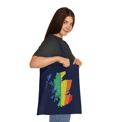 Scotland Pride Road Clan Map Cotton Tote Bag